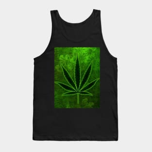 Cannabis leaf art Tank Top